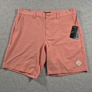 NWT Travis Mathew Tech Chino Golf Shorts 8" Mens 32 Terra Cotta Performance